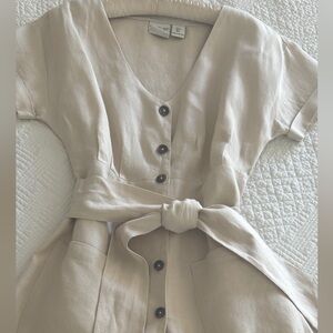 Lovely cream linen dress